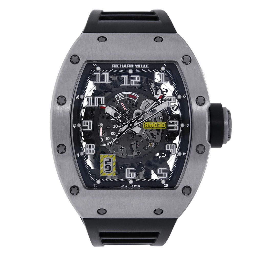 Richard Mille RM030 Titanium Automatic Arabic Skeleton Dial RM 030 WatchesOff5th