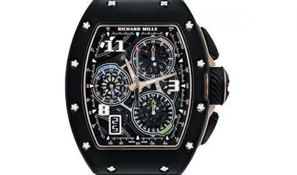 Richard Mille RM72-01 Automatic Winding Lifestyle Flyback Chronograph Black Ceramic - WatchesOff5thWatches