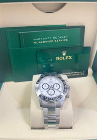 Thumbnail for Rolex Cosmograph Daytona Black Cerachrom Bezel - White Index Dial Oyster Bracelet 126500ln - WatchesOff5th