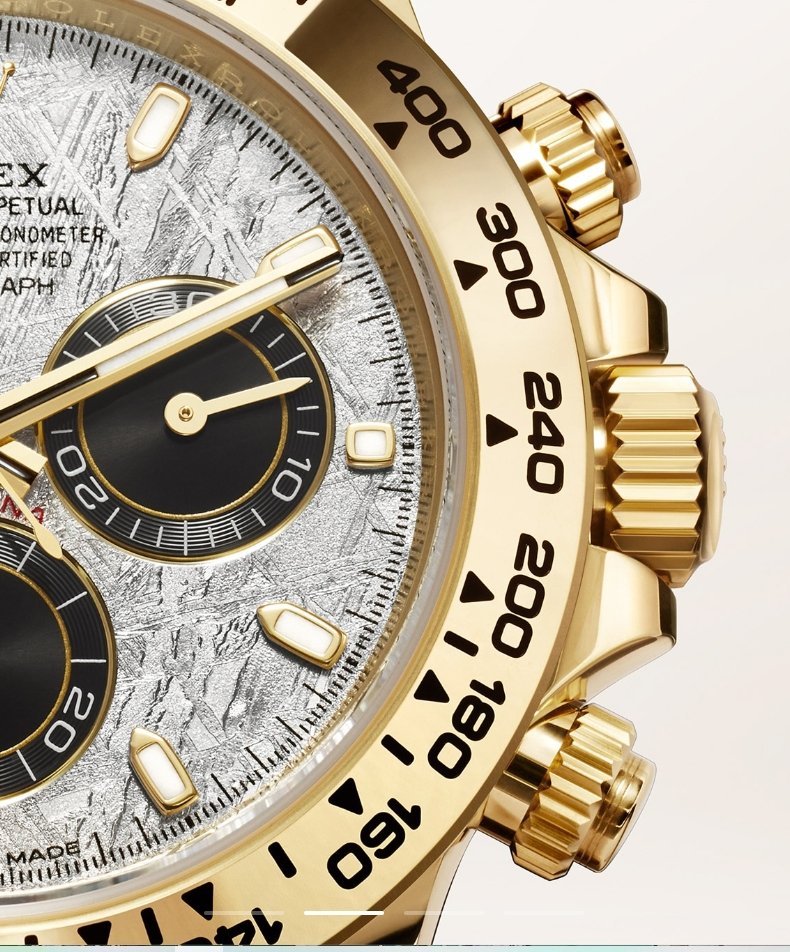 Rolex Cosmograph Daytona Meteorite and Black dial Oyster bracelet (Ref# 116508) - WatchesOff5th
