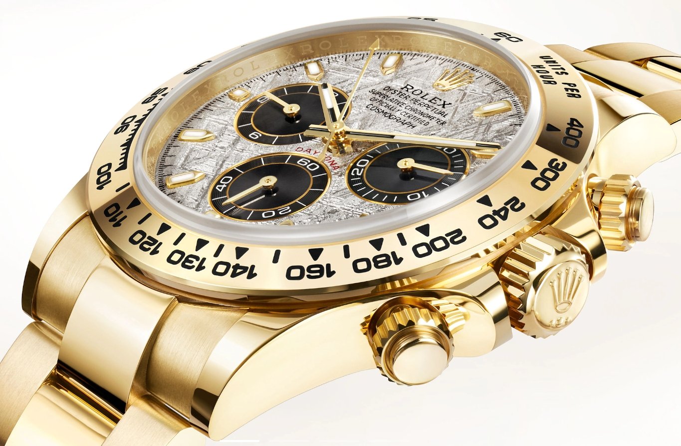 Rolex Cosmograph Daytona Meteorite and Black dial Oyster bracelet (Ref# 116508) - WatchesOff5th