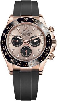 Thumbnail for Rolex Cosmograph Daytona Rose Gold Dial Black Subdials Oysterflex (Reference # 116515ln) - WatchesOff5thWatches