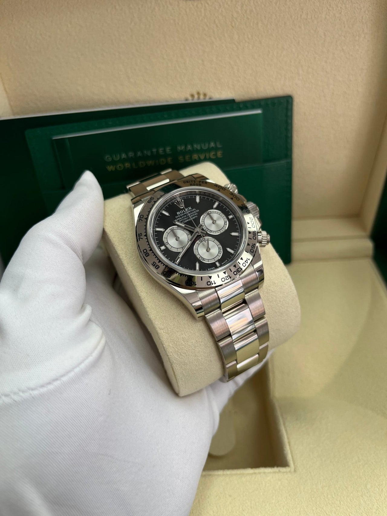 Rolex Cosmograph Daytona White Gold Black And Steel Index Dial Oyster Bracelet 126509 - WatchesOff5th