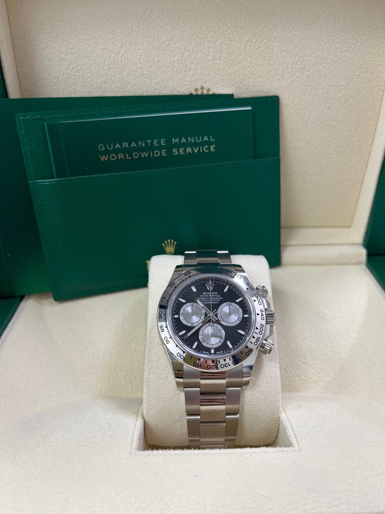 Rolex Cosmograph Daytona White Gold Black And Steel Index Dial Oyster Bracelet 126509 - WatchesOff5th