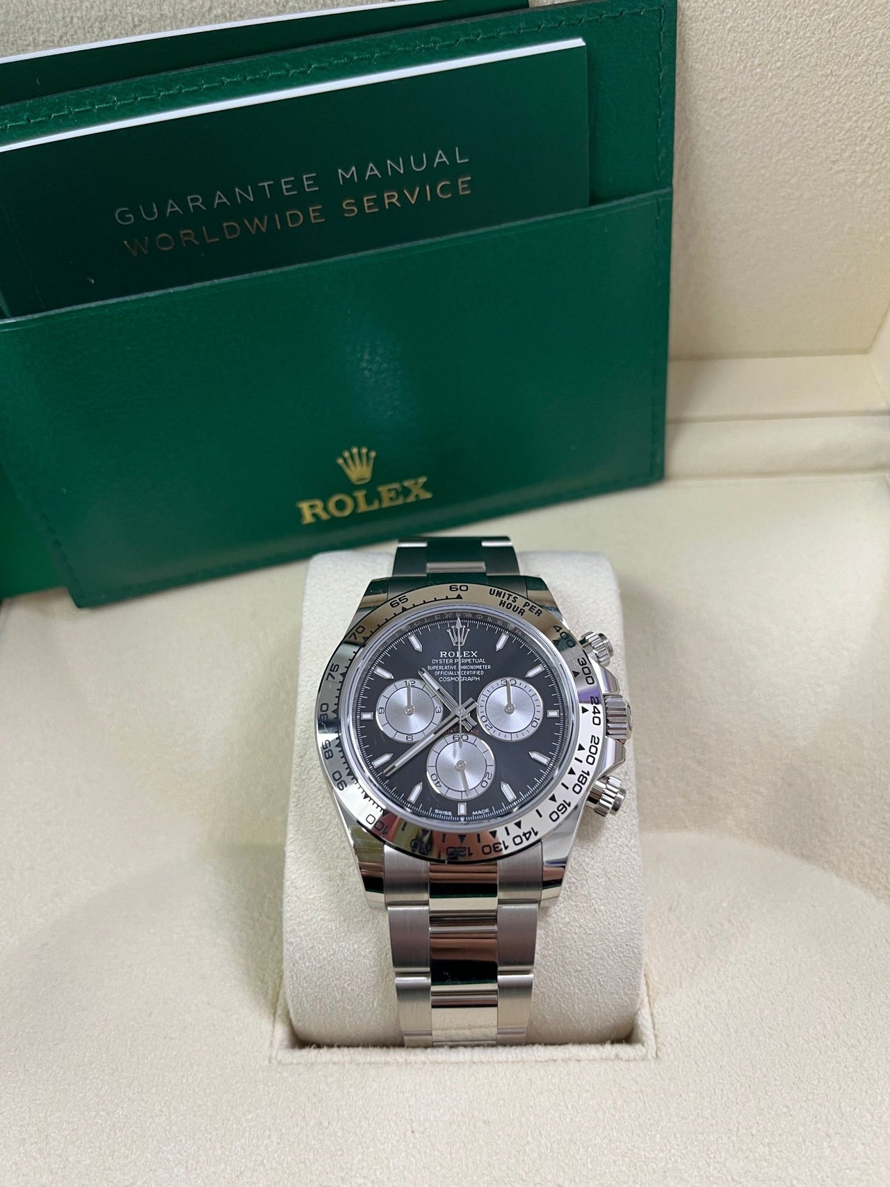 Rolex Cosmograph Daytona White Gold Black And Steel Index Dial Oyster Bracelet 126509 - WatchesOff5th