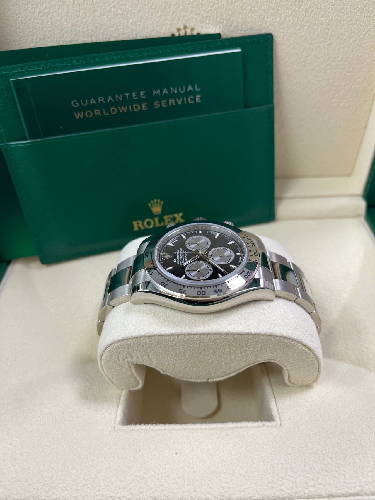 Rolex Cosmograph Daytona White Gold Black And Steel Index Dial Oyster Bracelet 126509 - WatchesOff5th