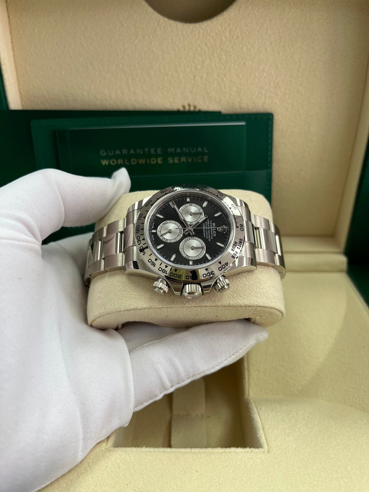 Rolex Cosmograph Daytona White Gold Black And Steel Index Dial Oyster Bracelet 126509 - WatchesOff5th