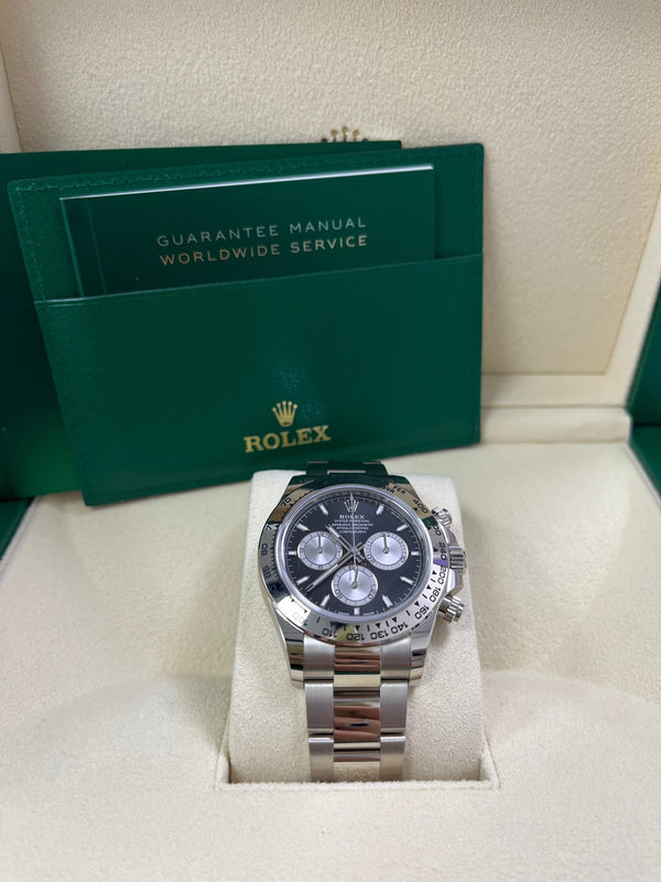 Rolex Cosmograph Daytona White Gold Black And Steel Index Dial Oyster Bracelet 126509 - WatchesOff5th
