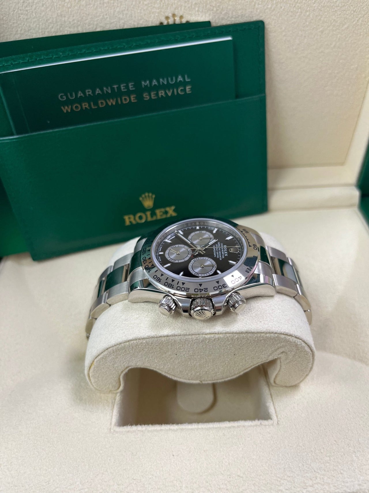 Rolex Cosmograph Daytona White Gold Black And Steel Index Dial Oyster Bracelet 126509 - WatchesOff5th