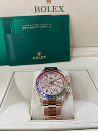 Thumbnail for Rolex Cosmograph Everose Daytona Factory Diamond Rainbow Edition Ref# 116595RBOW) - WatchesOff5thWatch