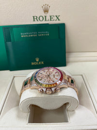 Thumbnail for Rolex Cosmograph Everose Daytona Factory Diamond Rainbow Edition Ref# 116595RBOW) - WatchesOff5thWatch