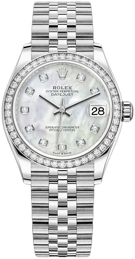 Rolex mother of pearl datejust 31 Clearance