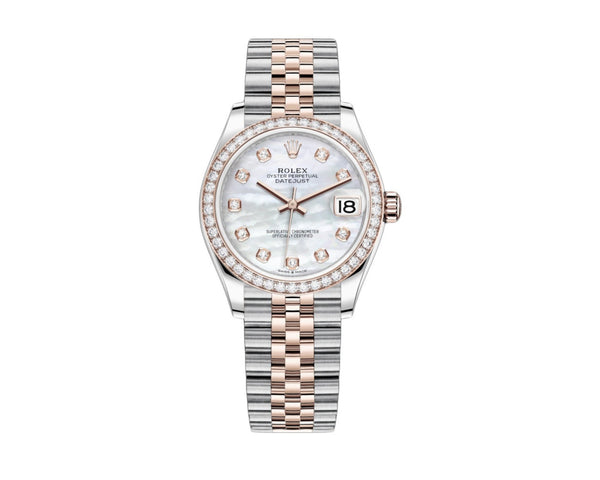 Rolex Datejust 31mm Mother Of Pearl Dial Rose Gold / Steel Reference #278381RBR - WatchesOff5thWatch