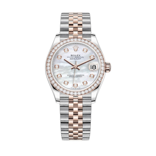 Rolex Datejust 31mm Mother Of Pearl Dial Rose Gold Steel