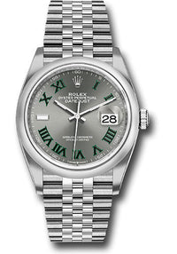 Thumbnail for Rolex Datejust 36 Domed Bezel Salte Roman Dial Jubilee Bracelet (Ref# 126200) - WatchesOff5th