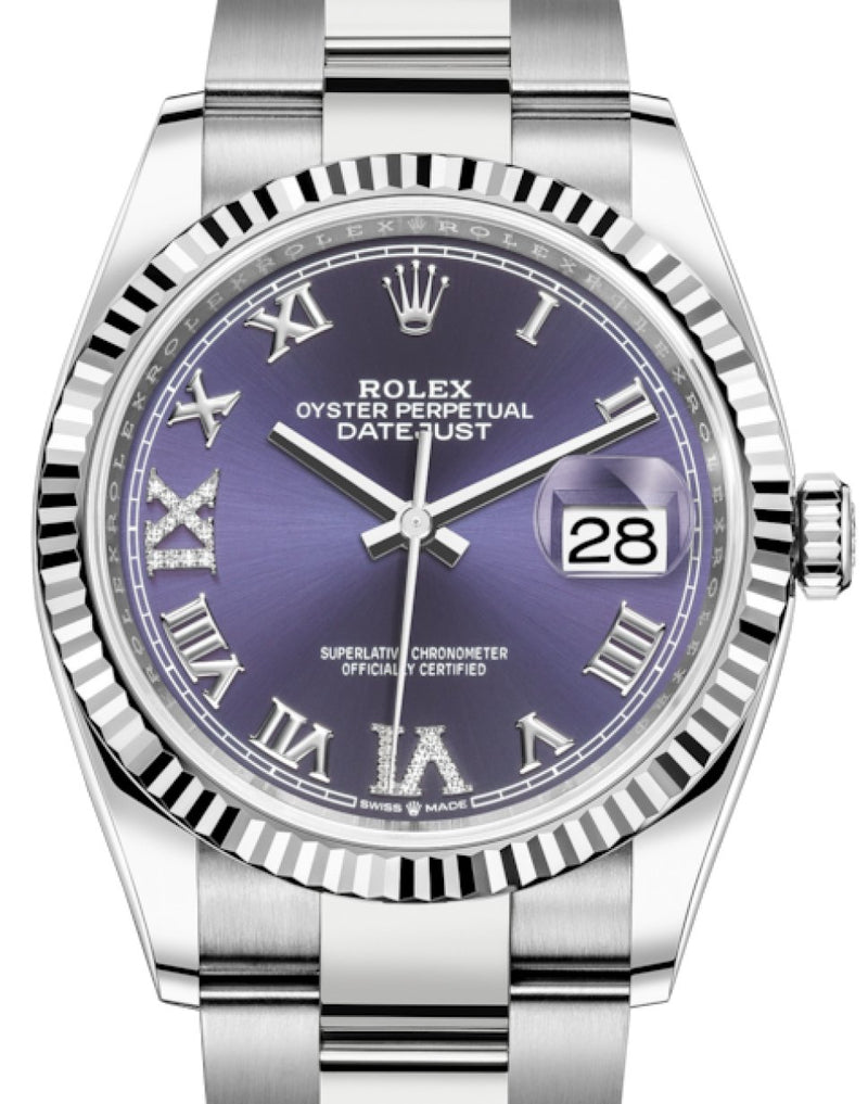 Aubergine rolex Clearance