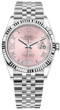 Thumbnail for Rolex Datejust 36 Jubilee Pink Roman Dial Ladies (Reference 126234) - WatchesOff5thWatch