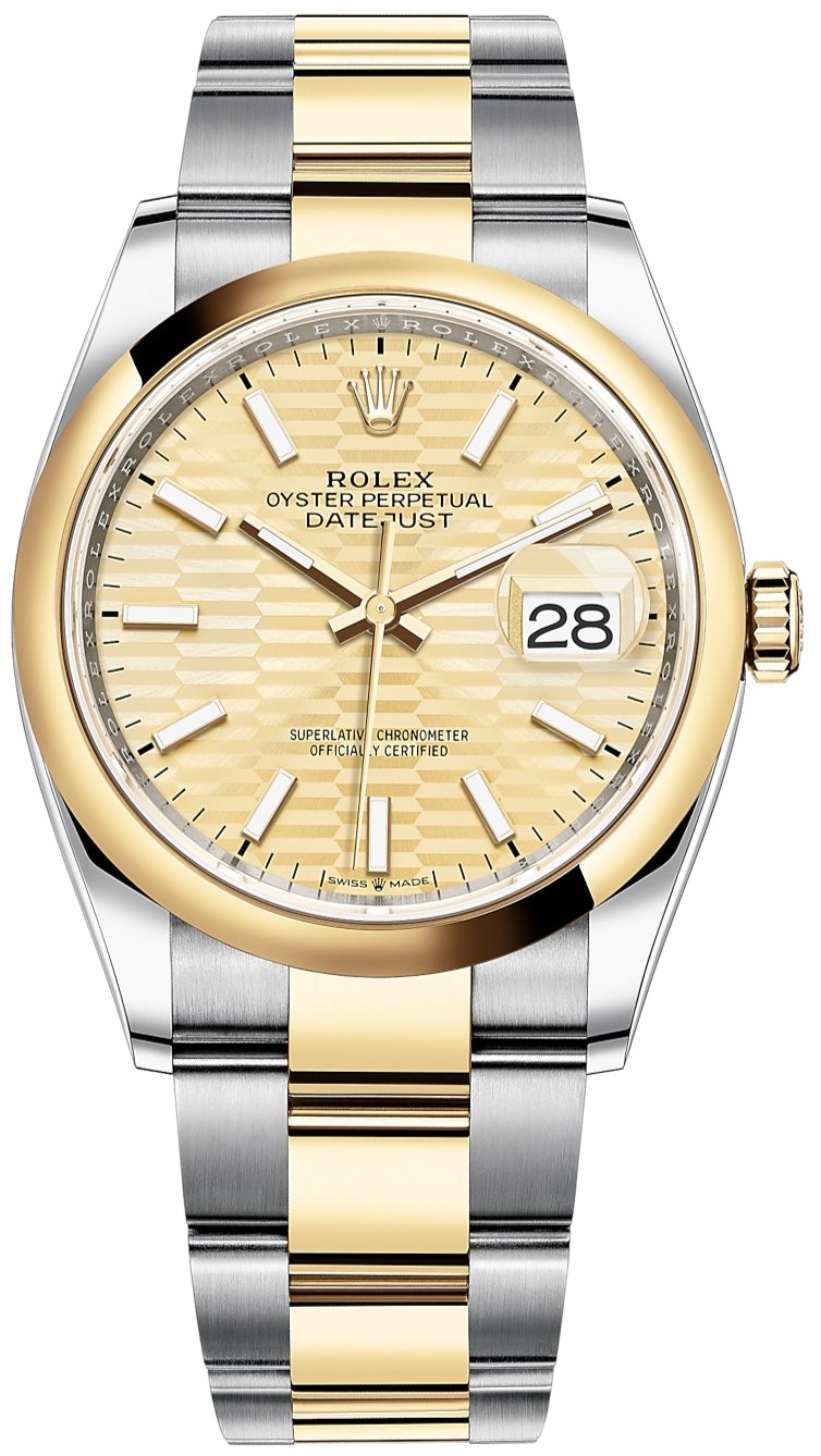 Datejust gold and steel best sale