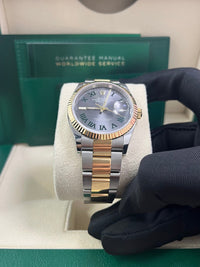 Thumbnail for Rolex Datejust 36mm Wimbledon Dial Yellow Gold and Steel 126233 - WatchesOff5thWatch