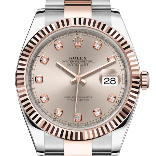 Rolex Datejust 41 Two Tone Stainless Steel and Rose Gold Sundust