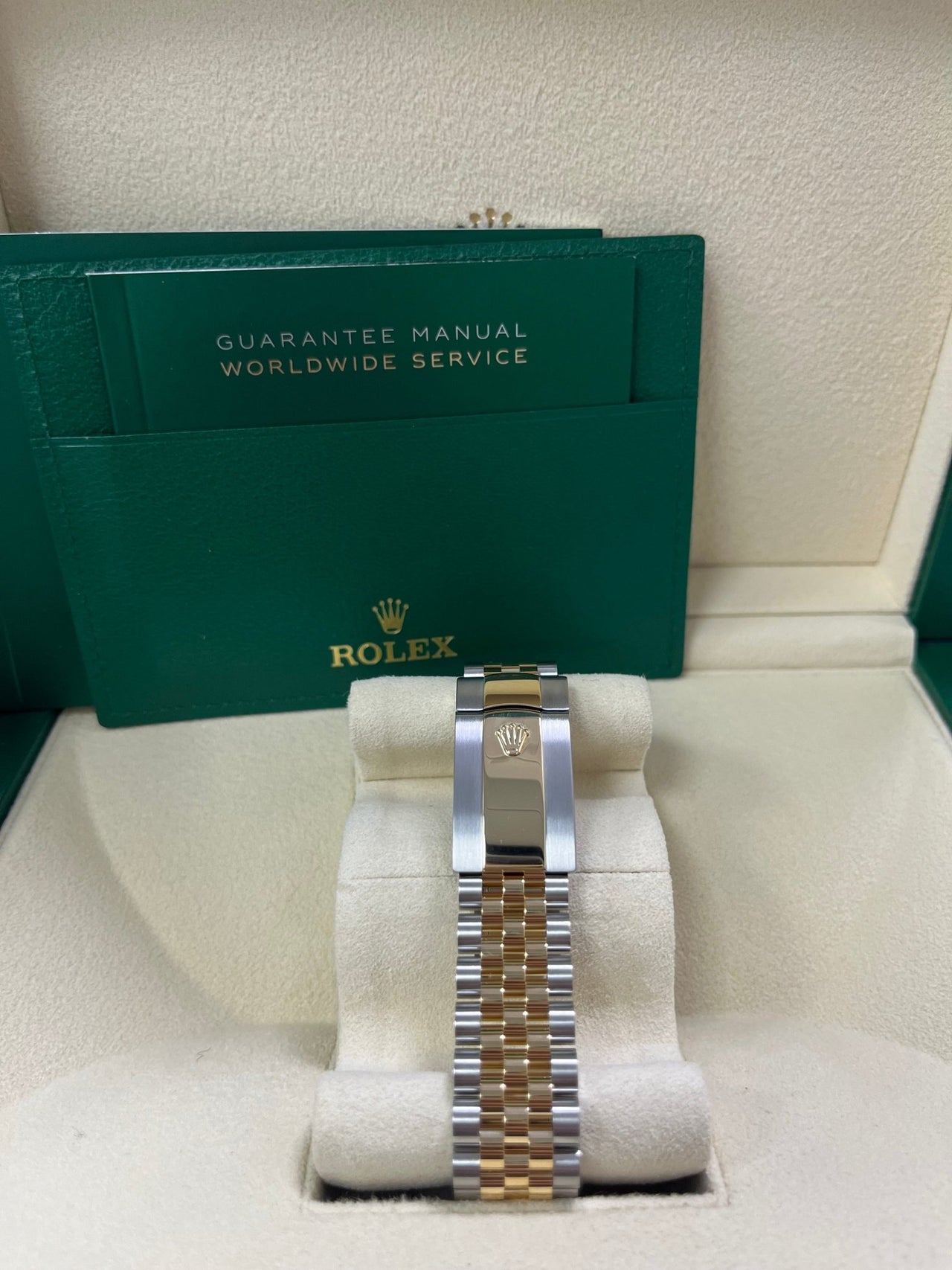 Rolex Datejust 41 Two-Tone Yellow Gold & Stainless Steel - Grey Slate Roman Wimbledon Dial - Fluted Bezel - Jubilee Bracelet (Ref# 126333) - WatchesOff5thWatch