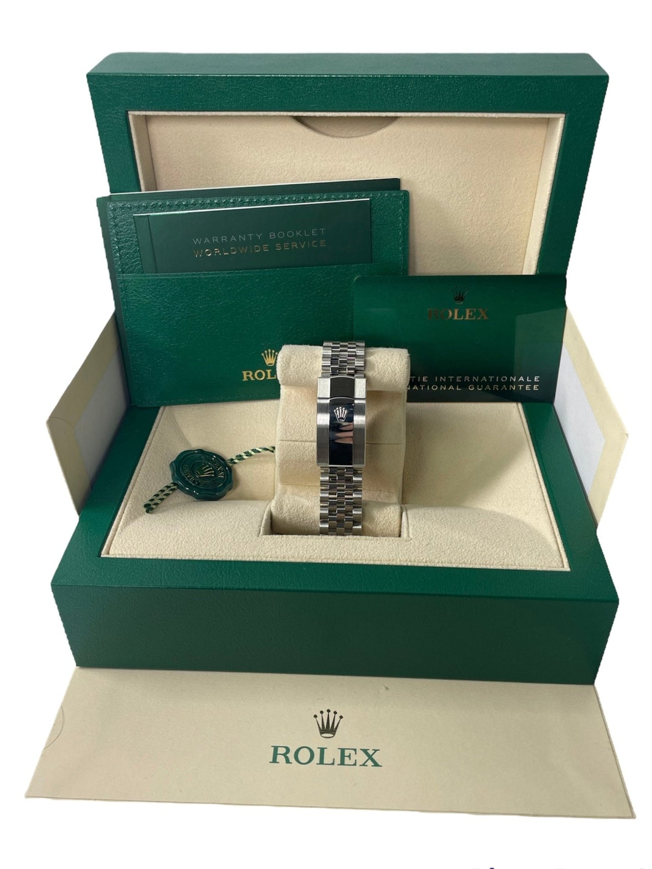 Rolex Datejust 41 White Gold and Steel Silver Index Fluted Bezel (Ref#126334) - WatchesOff5thWatch