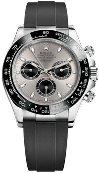 Thumbnail for Rolex Daytona 40 White Gold Steel Grey Index Dial Black Sub-Dials Oysterflex (Ref# 116519LN) - WatchesOff5thWatch