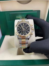 Thumbnail for Rolex Daytona 40mm Yellow Rolesor Cosmograph - Black Index Dial (Ref# 116503) - WatchesOff5thWatch