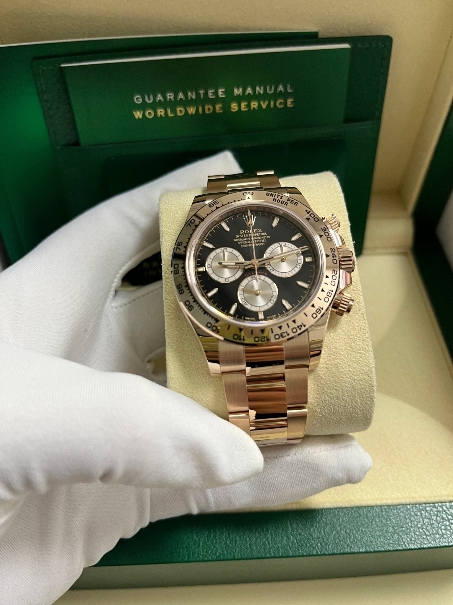 Rolex Daytona Black And Sundust Index Dial Oyster Bracelet 126505