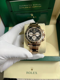 Thumbnail for Rolex Daytona Black And Sundust Index Dial Oyster Bracelet 126505 - WatchesOff5th