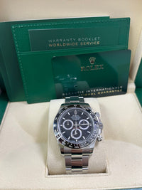 Thumbnail for Rolex Daytona Black Cerachrom Bezel Black Index Dial Oyster Bracelet 126500ln - WatchesOff5th