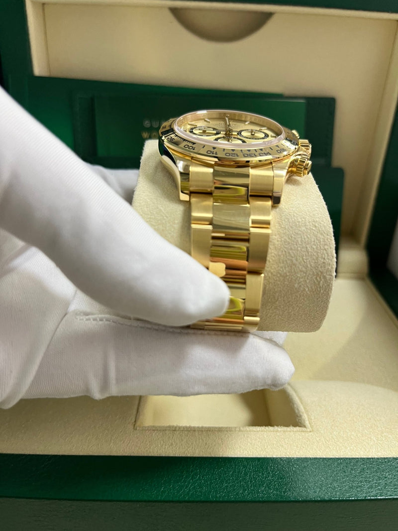 Rolex Daytona Cosmograph Daytona Golden Index Dial Oyster Bracelet 126508 - WatchesOff5th