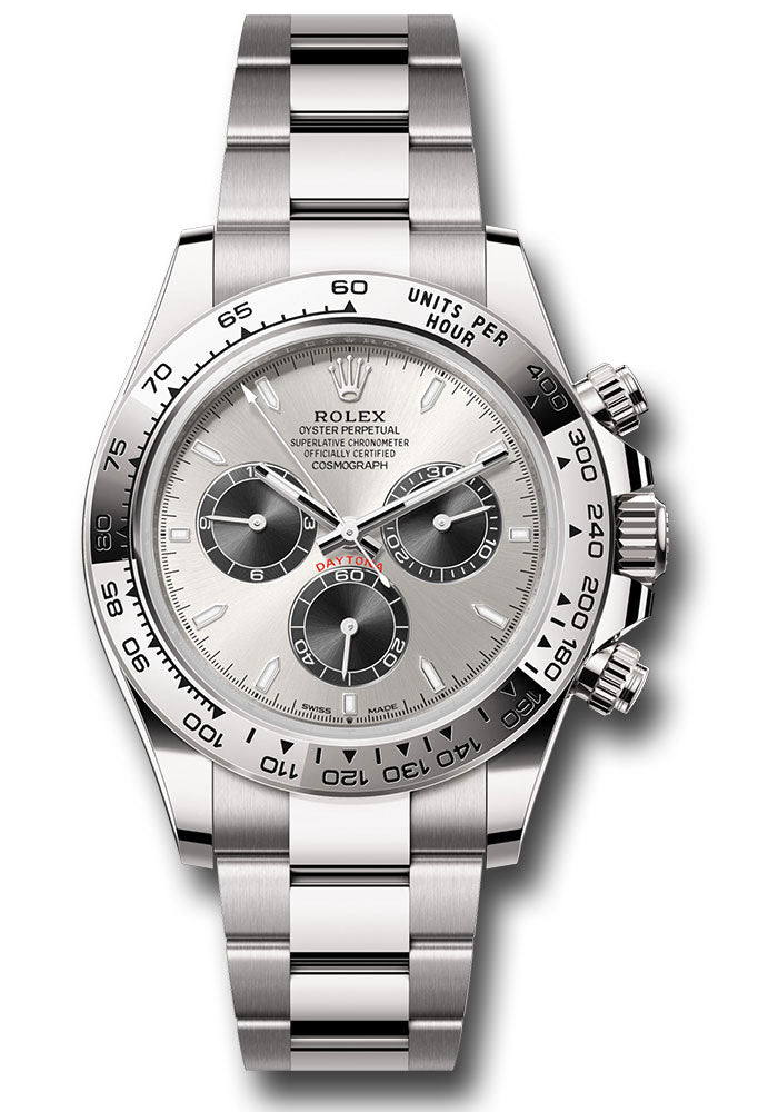 Rolex Daytona Cosmograph Daytona White Gold Silver And Black Index