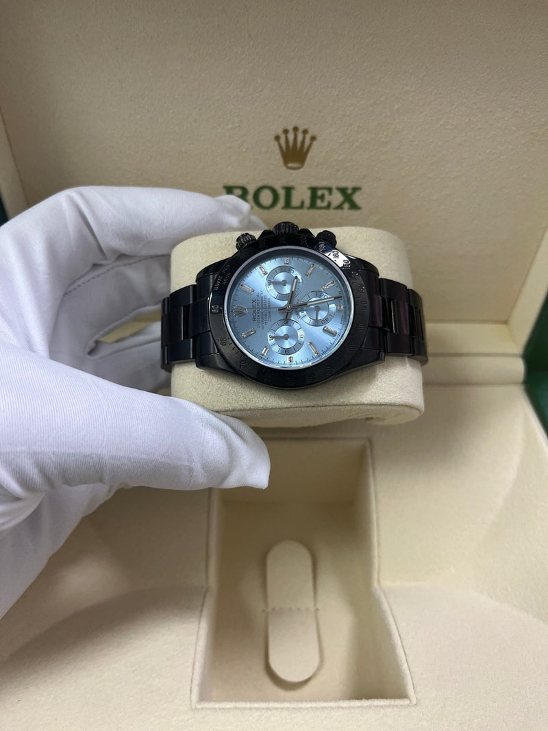 Rolex Daytona Oyster Perpetual Cosmograph Daytona Black PVD/DLC Coated Watch only - WatchesOff5th