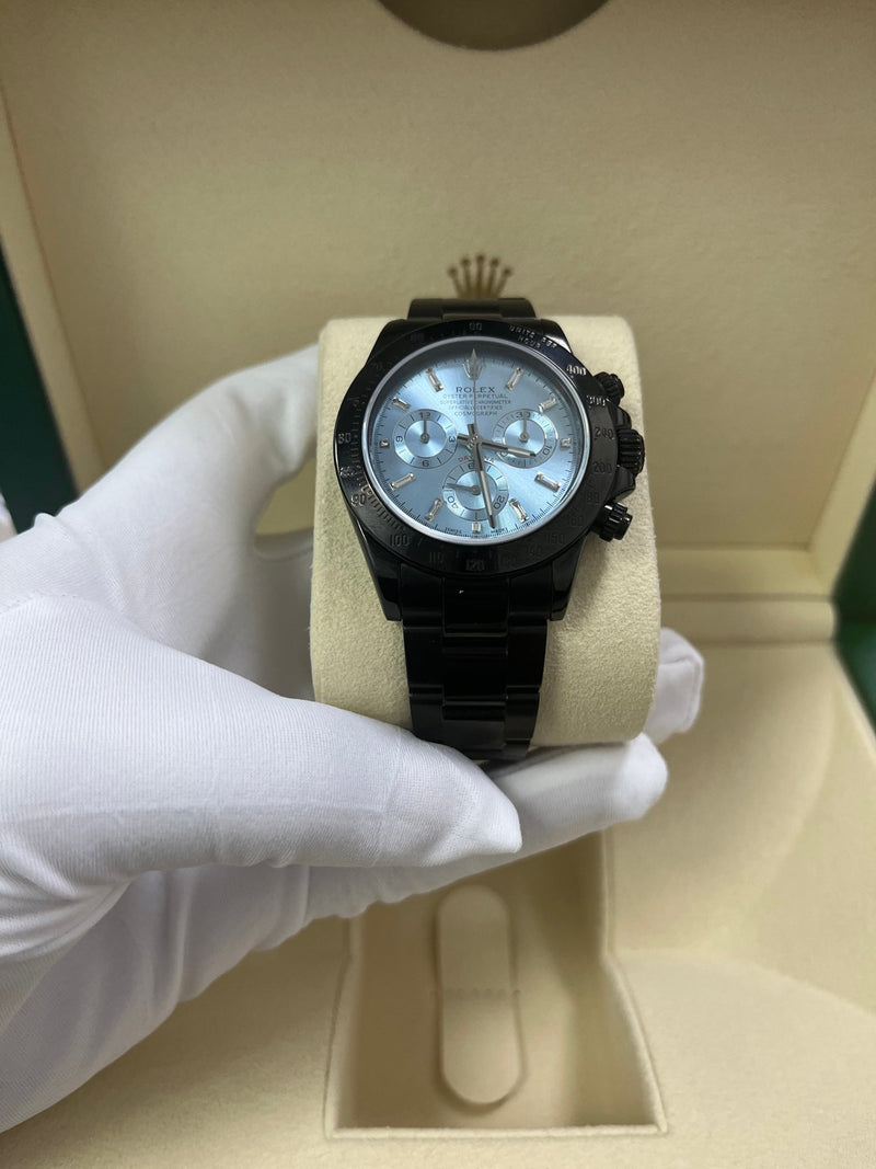 Rolex Daytona Oyster Perpetual Cosmograph Daytona Black PVD/DLC Coated Watch only - WatchesOff5th