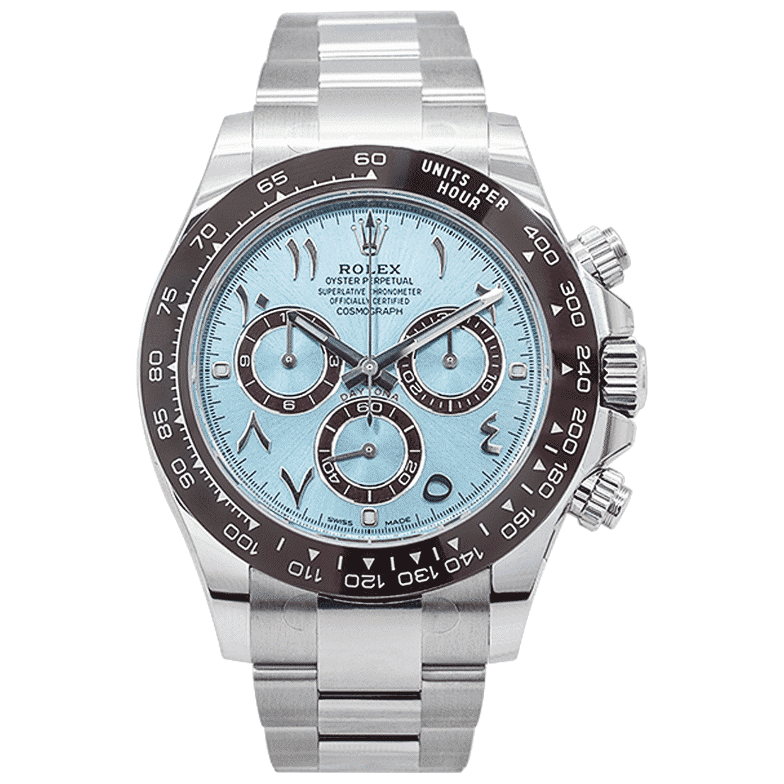 Rolex Daytona Platinum Ceramic Arabic Dial 116506 - WatchesOff5thWatch