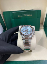 Thumbnail for Rolex Daytona Platinum Daytona Ice Blue Baguette Dial 126506 - WatchesOff5th