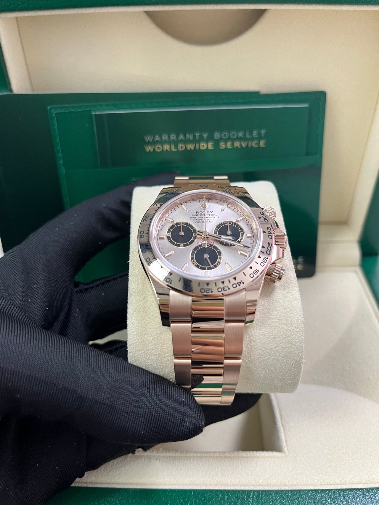 Rolex Daytona Sundust And Black Index Dial Oyster Bracelet 126505 - WatchesOff5th