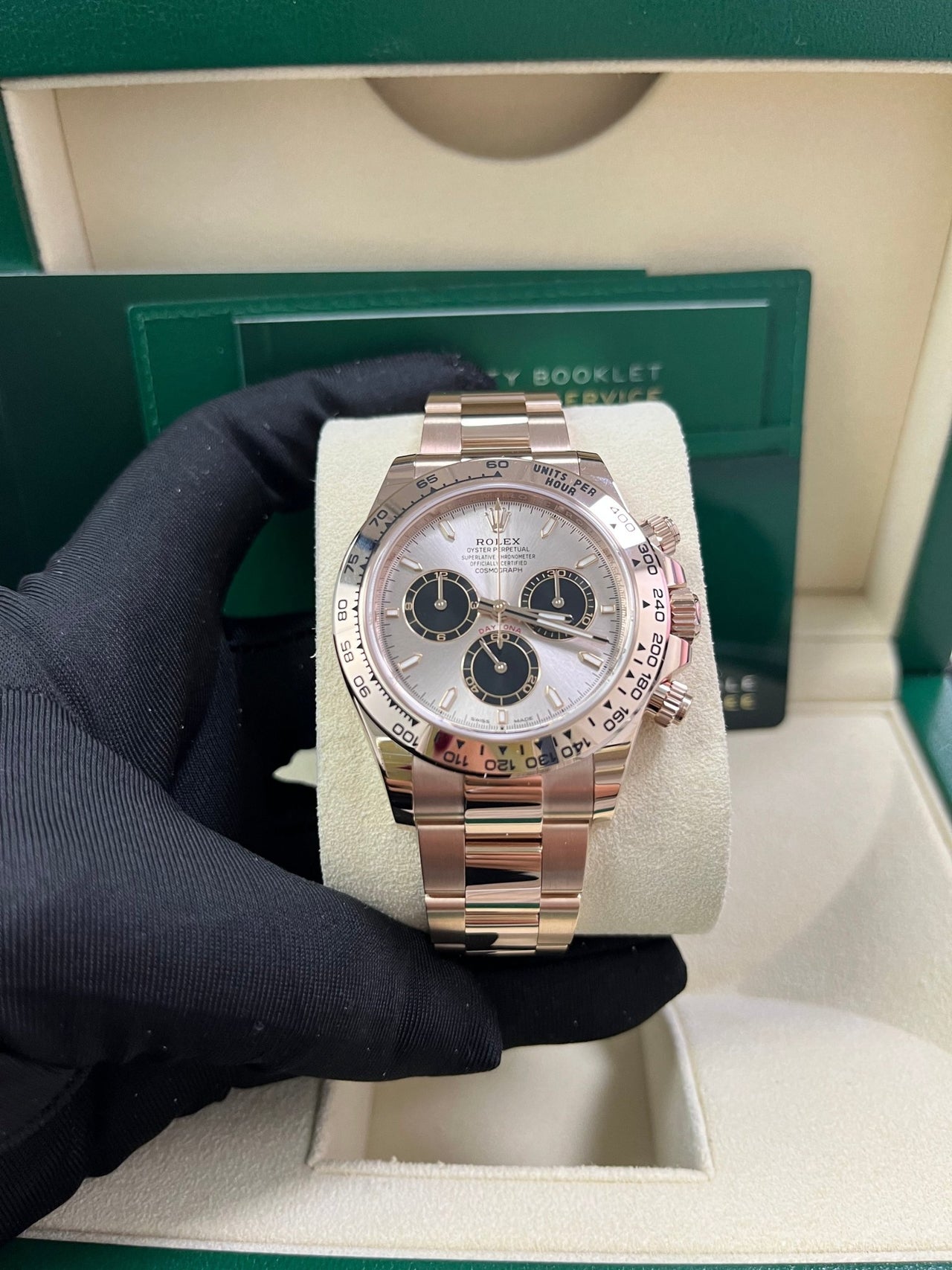 Rolex Daytona Sundust And Black Index Dial Oyster Bracelet 126505 - WatchesOff5th