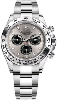 Thumbnail for Rolex Daytona White Gold Cosmograph 40 Watch -Stainless Steel And Black Index Dial (Ref# 116509) - WatchesOff5thWatch