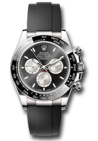 Thumbnail for Rolex Daytona White Gold Cosmograph Daytona Black Bezel - Black And Steel Index Dial 126519LN - WatchesOff5thWatch