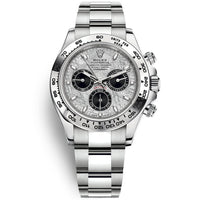 Thumbnail for Rolex Daytona White Gold Daytona 40mm Meteorite Dial Steel and Black Oyster (Reference # 116509) - WatchesOff5thWatch