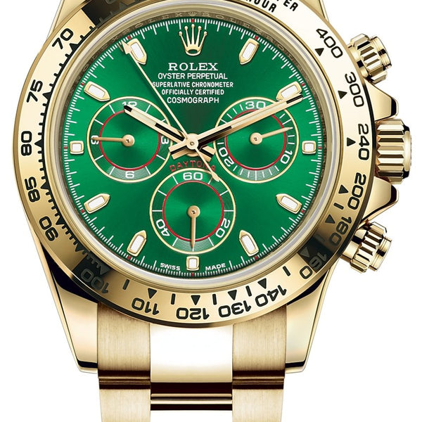 Rolex Yellow Cosmograph/ Green Dial (Ref#116508) – WatchesOff5th