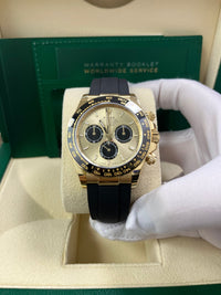 Thumbnail for Rolex Daytona Yellow Gold Golden And Black Index Dial Oysterflex Strap 126518ln - WatchesOff5th