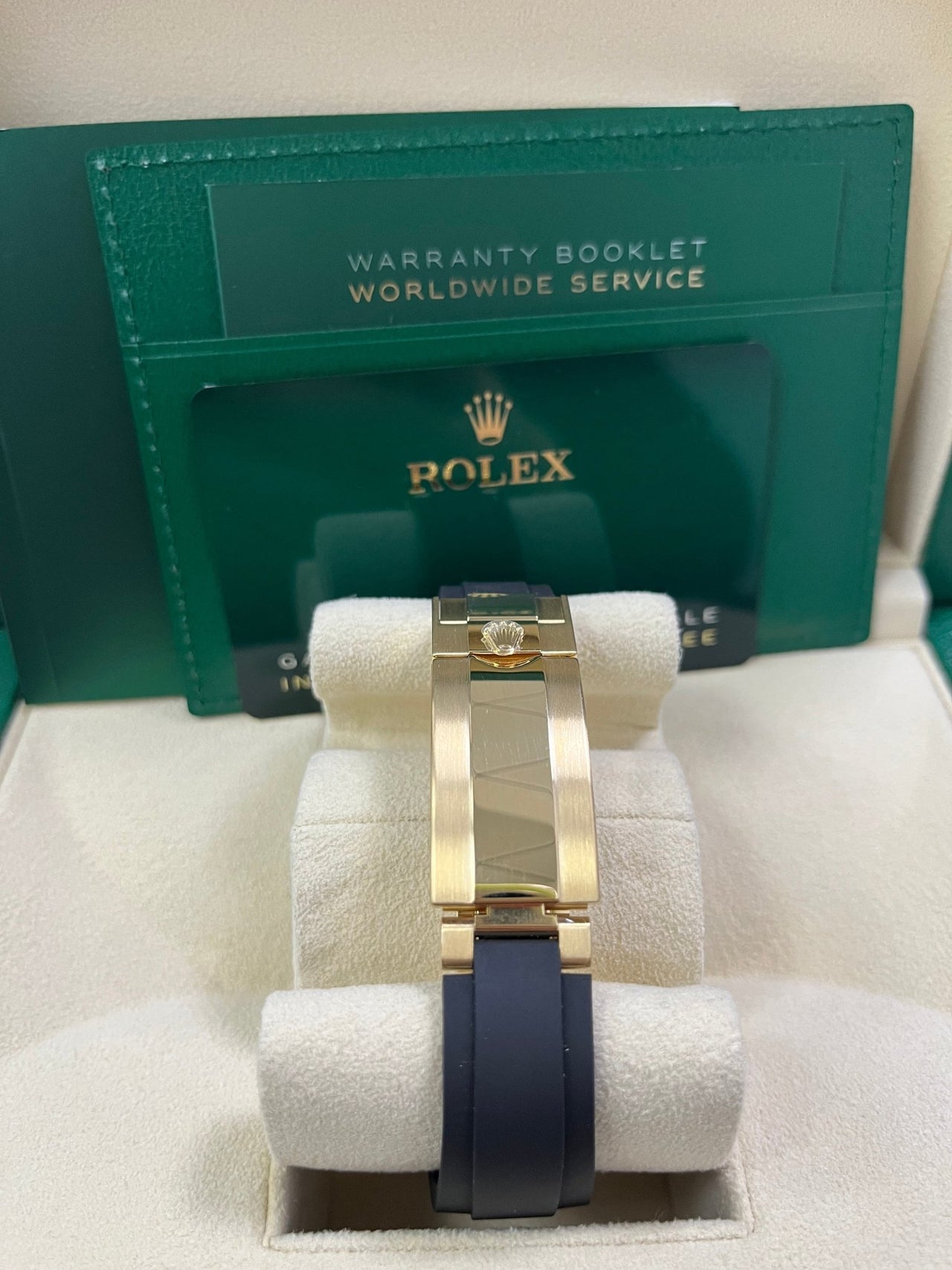 Rolex Daytona Yellow Gold Golden And Black Index Dial Oysterflex Strap 126518ln - WatchesOff5th