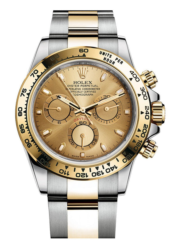 Rolex Daytona Yellow Rolesor Cosmograph Daytona 40 Watch - Champagne Index Dial 116503 - WatchesOff5thWatch