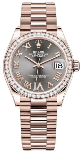 Rolex Everose Datejust 31 Watch - Diamond Bezel Rhodium Diamond –