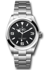 Thumbnail for Rolex Explorer Oystersteel 40 Watch Smooth Bezel Black Index Arabic Dial Oyster Bracelet 224270 - WatchesOff5th