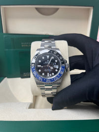 Thumbnail for Rolex GMT-Master II 40 Watch - Black and Blue Batman Bezel - Black Dial - Oyster Bracelet (Ref# 126710BLNR) - WatchesOff5thWatch