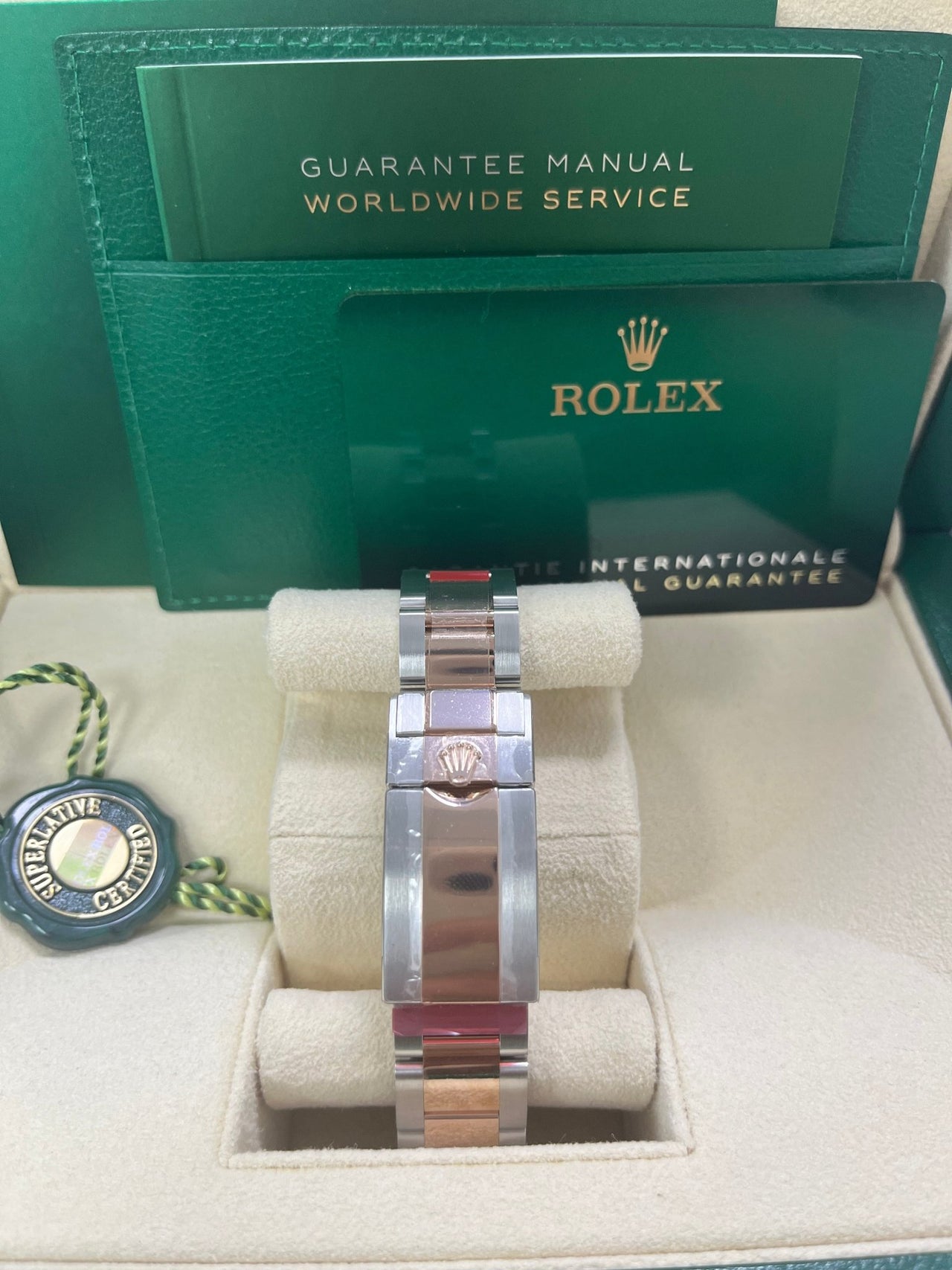 Rolex GMT-Master II Two-Tone Stainless Steel and Rose Gold - "The Rootbeer"- Black and Brown Bezel - Oyster Bracelet (Ref# 126711CHNR) - WatchesOff5thWatch